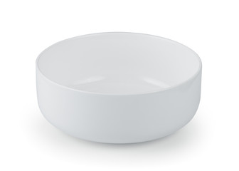 white bowl isolated on white background