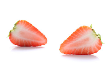 Japanese sliced strawberry on white #2