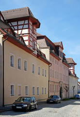 Fototapeta na wymiar Wohn und Geschäftshaus in Bad Windsheim