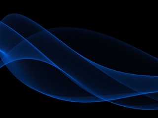 Abstract blue shining wave background 