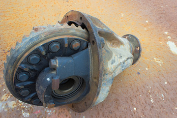  rusty differential lying on a rusty background