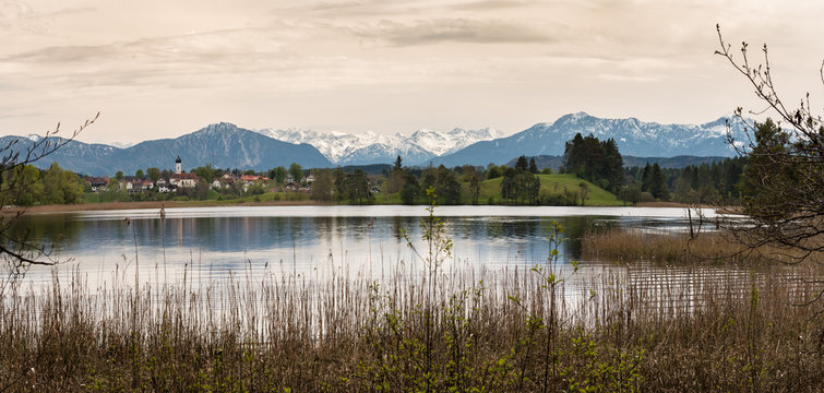 Bavarian Lakes Osterseen south of Munich