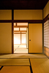 Interior of a traditional Japanese rooms