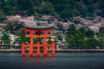 The great O-Torii of Itsukushima Shrine