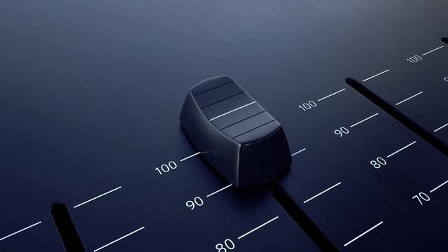 Sliding fader. Conceptual 4K clip