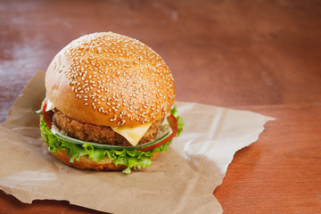 Fresh tasty burger
