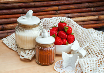 Ripe strawberry, close-up