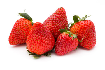 Strawberry isolated on white background. Fresh berry.