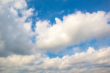 Fototapeta premium THAILAND - April 16, 2017:Blue sky background with tiny clouds