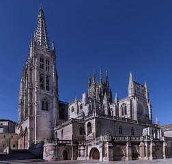 Main facade of the cathedral of Burgos, Spain