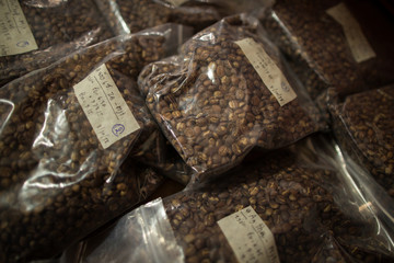 roasted coffee beans, can be used as a background