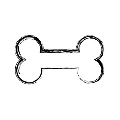 bone toy icon over white background. pet shop concept. vector illustration