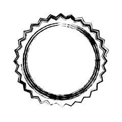 seal stamp icon over white background. vector illustration