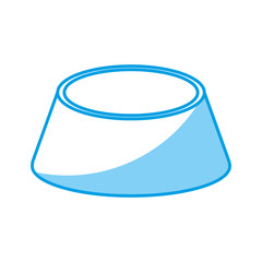 pot food bowl icon over white background. vector illustration