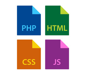 Set of file type icons