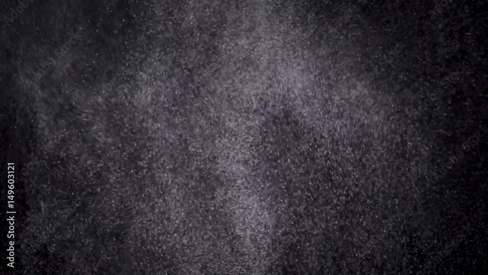 Canvas Prints white powder exploding isolated on black