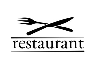 restaurant symbol, vector