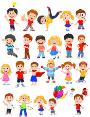 Kids engaged in different expression