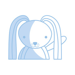 cute rabbit tender character vector illustration design