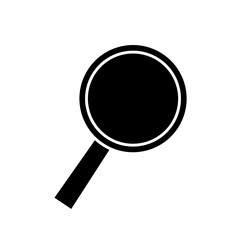 magnifying glass icon over white background. vector illustration