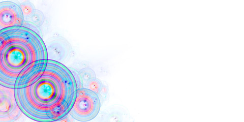 Farbige Ringe mit wei&szlig;er Freifl&auml;che 