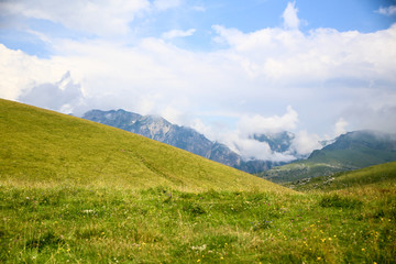 Fototapeta na wymiar lessinia alps in veneto