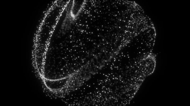 Overlay background. Exploding particles, flying fragments in different directions, twisting white dots. Smashing glass. You can use different types of overlay and get great effects.