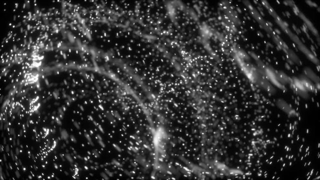 Overlay background. Exploding particles, flying fragments in different directions, twisting white dots. Smashing glass. You can use different types of overlay and get great effects.