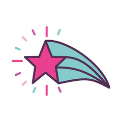 fantasy star isolated icon vector illustration design