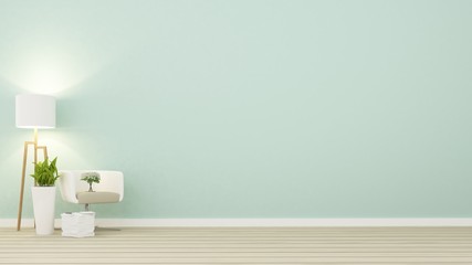 The Inerior Relax space in condominium - 3d rendering