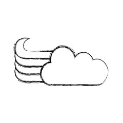cute fantasy cloud icon vector illustration design