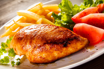 Fried chicken breast