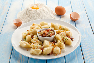Potato noodles - dumplings