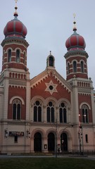 Fototapeta na wymiar The Great Synagogue in Pilsen, Czech Republic
