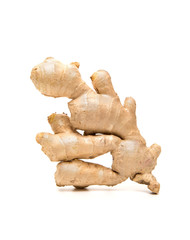 Ginger root isolated on white background