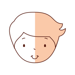 cute little boy character vector illustration design
