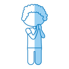 cute little boy character vector illustration design