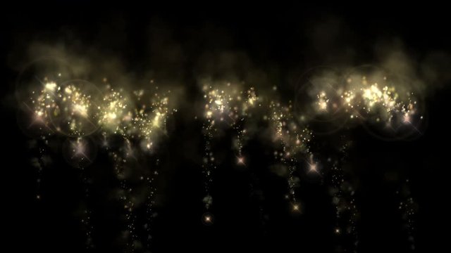 4k Abstract golden burn fire flames fireworks,falling stars particles,explosions flash particle,soldering welding accident smoke background.