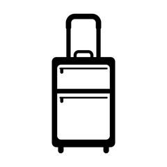 travel suitcase isolated icon vector illustration design