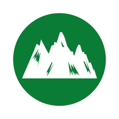 mountain big isolated icon vector illustration design