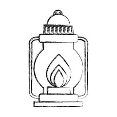 camping lantern isolated icon vector illustration design