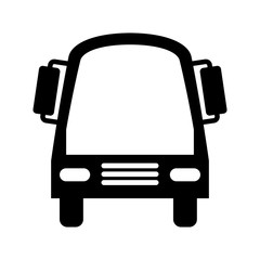 bus transport vehicle icon vector illustration design