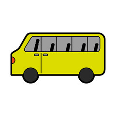 bus transport vehicle icon vector illustration design