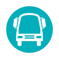 bus transport vehicle icon vector illustration design