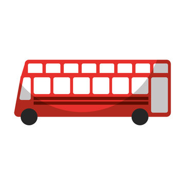 london bus transport vehicle icon vector illustration design