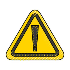 alert sign isolated icon vector illustration design