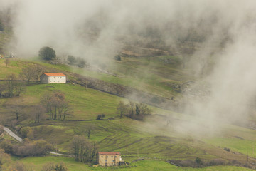 Naklejka na ściany i meble Soba Valley, Cantabria, Spain