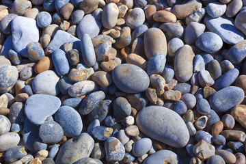 Stones in the beach, Cap Gris Nez, Cote d'opale, Pas-de-Calais, France