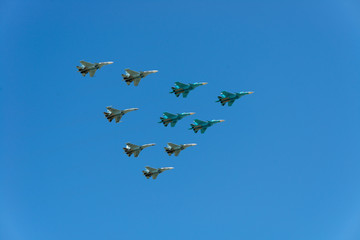 Moscow, the parade on May 9, 2017 aircraft