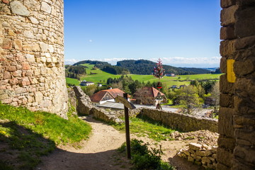 Fototapeta premium Burgruine Prandegg. Austria.